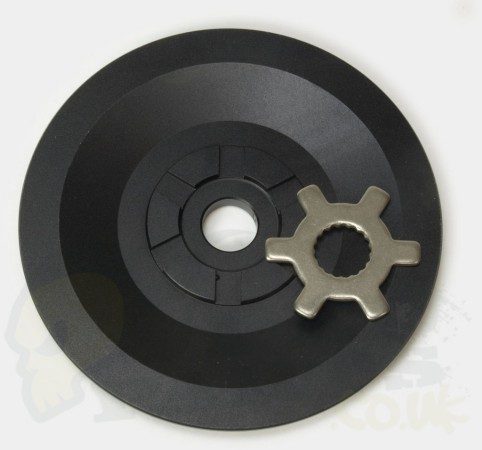 Black CNC Drive Face - Aerox/ Minarelli