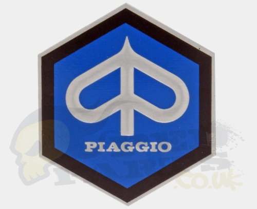 Large Piaggio Emblem Badge - Stick On