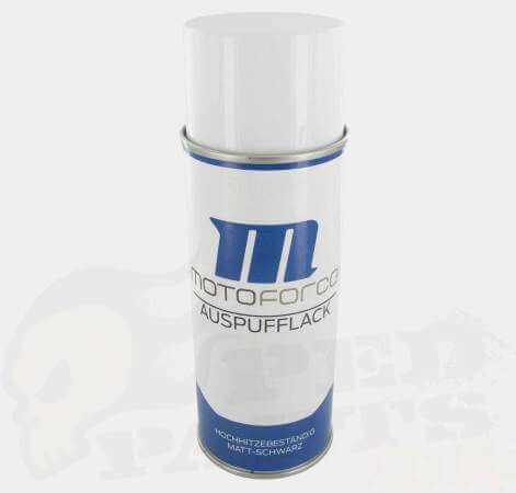 Motoforce Matt Black Exhaust Paint Spray Can 400ml