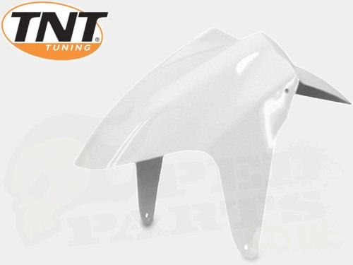 White TNT Tuning Front Mudguard - Yamaha Aerox