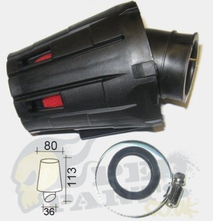 Sports Air Filter (Covered)- Adjustable Angle