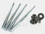 Cylinder Studs/ Nuts Kit - Yamaha Aerox/ Minarelli Horizontal Cylinder Studs/ Nuts Kit - Yamaha Aerox/ Minarelli Horizontal