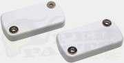 White Brake Cylinder Caps - Peugeot Speedfight, Ludix