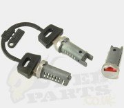 Lock Barrels and Keys Set- Piaggio Zip (before 2000) Lock Barrels and Keys Set- Piaggio Zip (before 2000)