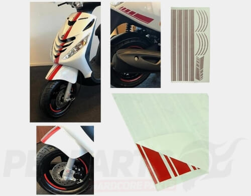 Racing Stripes Decal Kit- Piaggio Zip