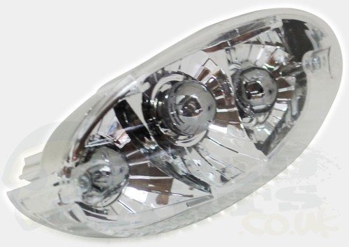 Ludix Rear Light with 'Chrome' Mirror Bulbs