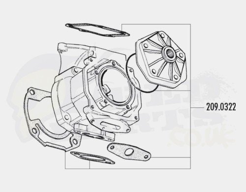 Polini 154cc Gasket Set - Rotax/ Aprilia RS 125cc