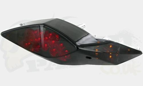 STR8 Black LED Rear Light - Peugeot Speedfight 3/4