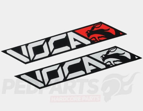 Voca Racing Silencer Sticker- 110x40mm