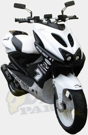 Aerox TNT Racing White Panels Kit